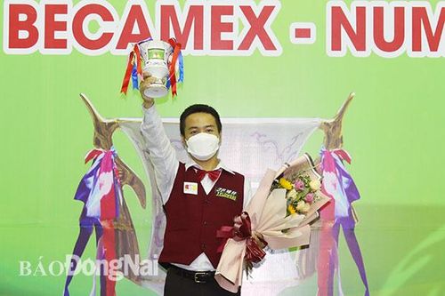 Cơ thủ Nguyễn Như Lê vô địch Giải Billiards Carom 3 băng Bình Dương 2021