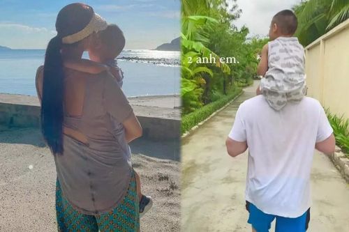 Quý tử nhà siêu mẫu Lan Khuê 'một mình một cõi' dạo chơi ở cơ ngơi 'khủng' của bố