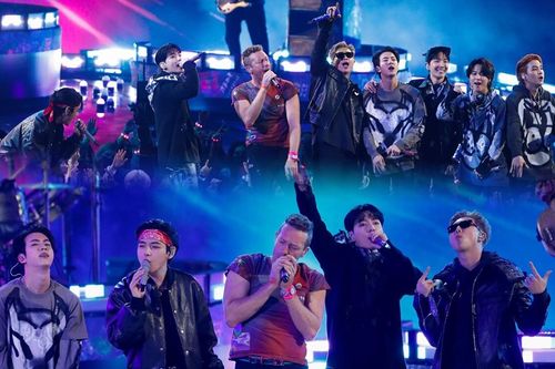 Màn tương tác đáng yêu giữa BTS và Coldplay tại hậu trường lễ trao giải: j-hope 'quẩy' cực sung