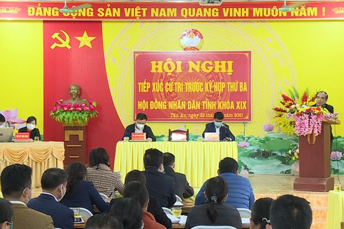 Đại biểu HĐND tỉnh tiếp xúc cử tri xã Tân An