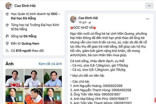 Đà Nẵng: Ông Chủ tịch phường 'lên phây' bán cá cho dân