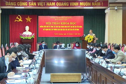 Hội thảo khoa học những điểm mới về công tác dân vận trong Nghị quyết Đại hội XIII của Đảng