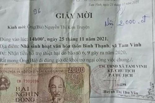 Xôn xao vụ một người ở Quảng Nam nhận hỗ trợ thiệt hại do bão với số tiền... 2.000 đồng