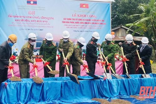 Xây dựng trụ sở làm việc cho công an các bản giáp biên giới thuộc tỉnh Hủa Phăn