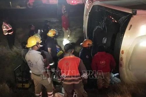 Tai nạn xe buýt ở Mexico gây thương vong lớn