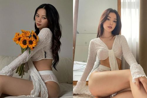 Phí Phương Anh diện lại đồ lưới xuyên thấu giống Chi Pu, vóc dáng chuẩn khỏi bàn nhưng ai mặc đẹp hơn?