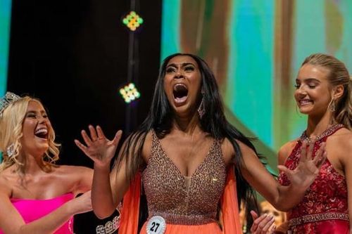 Breanna Myles bật ngã khi đăng quang cuộc thi Miss Teen USA 2021