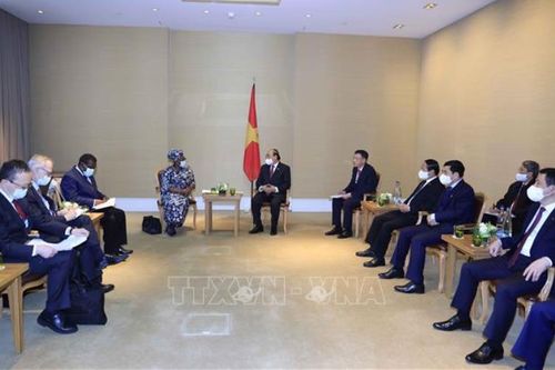 Chủ tịch nước Nguyễn Xuân Phúc tiếp Tổng Giám đốc Tổ chức Thương mại thế giới
