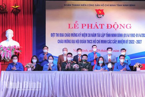 Phát động thi đua chào mừng kỷ niệm 30 năm tái lập tỉnh và Đại hội Đoàn TNCS Hồ Chí Minh các cấp, nhiệm kỳ 2022-2027