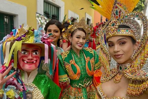 Đỗ Thị Hà lộng lẫy trong trang phục 'Nhụy Kiều tướng quân' tại Miss World