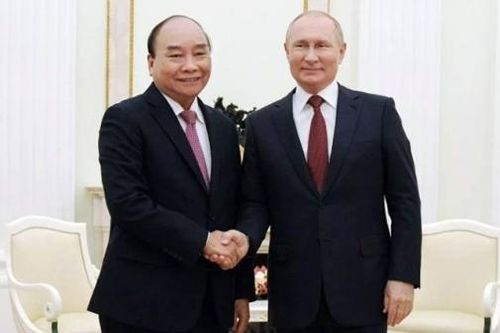 Chủ tịch nước Nguyễn Xuân Phúc hội đàm với Tổng thống Liên bang Nga Vladimir Putin
