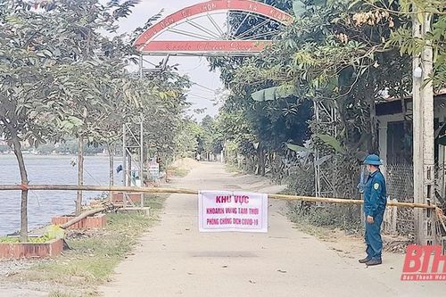Huyện Thọ Xuân áp dụng các biện pháp khoanh vùng tạm thời 5 thôn có dịch COVID-19