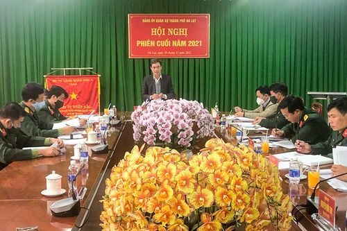 Tiếp tục xây dựng lực lượng vũ trang TP Đà Lạt vững mạnh về chính trị, tư tưởng và tổ chức