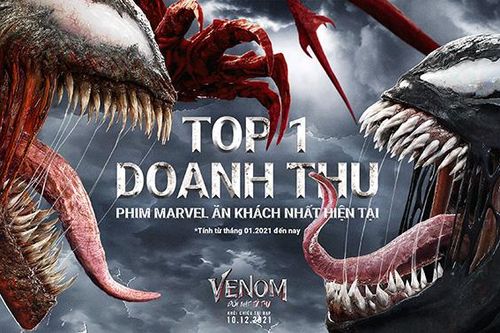 'Venom 2' dẫn đầu Top phim Marvel có doanh thu cao nhất 2021