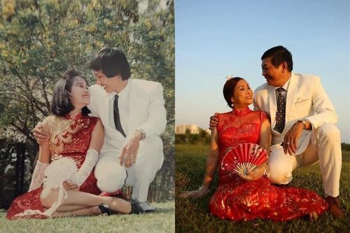 Phát sốt với ảnh cưới thời 'cha mẹ anh' của cặp đôi U60