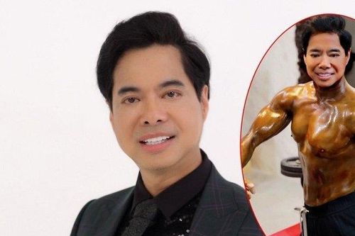 Danh ca Ngọc Sơn khoe thân hình vạm vỡ, cơ bắp cuồn cuộn ở tuổi 53