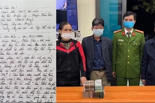 Công an xã Xuân Đình giúp tìm lại 1 tỷ đồng của người dân đánh rơi
