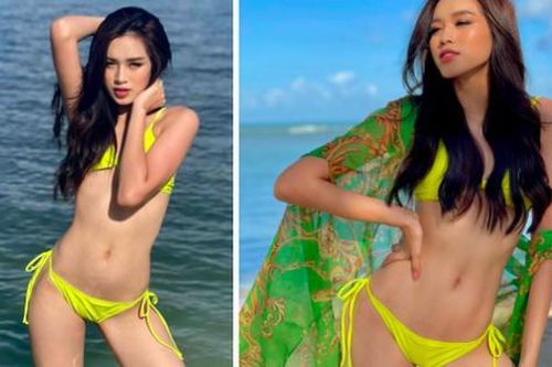 Đàn chị xúc phạm 'xấu đau đớn', Đỗ Thị Hà đáp trả bằng ảnh bikini nuột mướt mắt