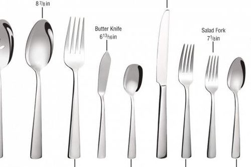 Một bộ Cutlery chuẩn châu Âu bao gồm những dụng cụ gì?