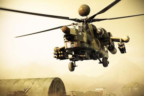 Trực thăng Mi-28NM được trang bị tên lửa chống tăng Khrizantema