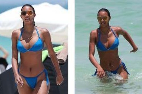 'Thiên thần nội y' Lais Ribeiro phô 3 vòng 'bỏng rẫy' ở biển