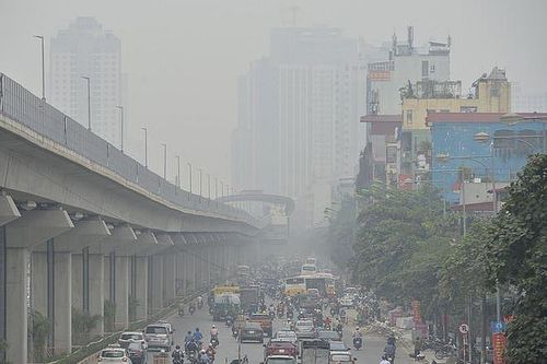 Ngày cuối tuần chất lượng không khí tại Hà Nội ở mức xấu