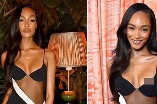 Diện váy xuyên thấu như mặc nội y đi sự kiện, Jourdan Dunn 'hớ hênh' điểm nhạy cảm