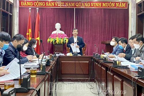Thẩm tra dự thảo nghị quyết trình tại kỳ họp thứ V, HĐND tỉnh khóa XV