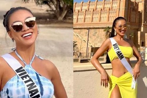 Miss Universe 2021: Á hậu Kim Duyên mặc bikini khoe làn da nâu đẹp hoàn hảo