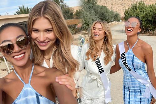 Kim Duyên đọ sắc với chị em Miss Universe, làn da nâu giòn tuyệt đẹp khiến fan mãn nhãn