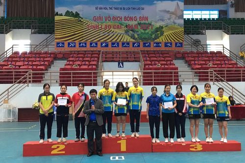 Bế mạc Giải vô địch Bóng bàn tỉnh Lào Cai năm 2021