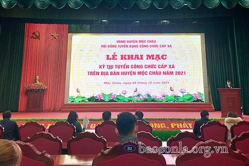 Mộc Châu thi tuyển công chức cấp xã năm 2021