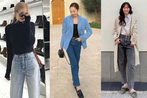 15 cách diện quần jeans của sao Hàn trong mùa đông
