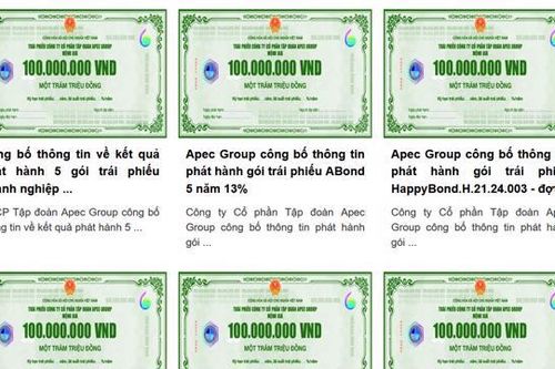 Chào bán trái phiếu không báo cáo, Apec Group bị phạt 600 triệu đồng