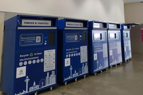 Singapore triển khai máy đổi giấy phế liệu lấy tiền tại các điểm cộng