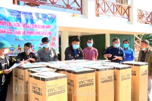 Hỗ trợ 100 máy lọc nước cho hộ nghèo huyện Điện Biên Đông