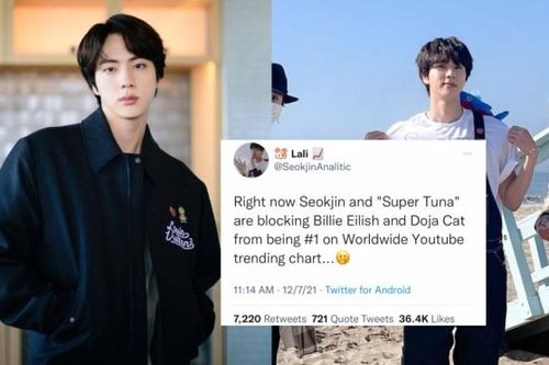 'Super Tuna' của Jin BTS làm mưa làm gió trên toàn cầu thế nào?