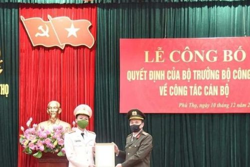 Phú Thọ: Công bố quyết định bổ nhiệm Phó giám đốc Công an tỉnh