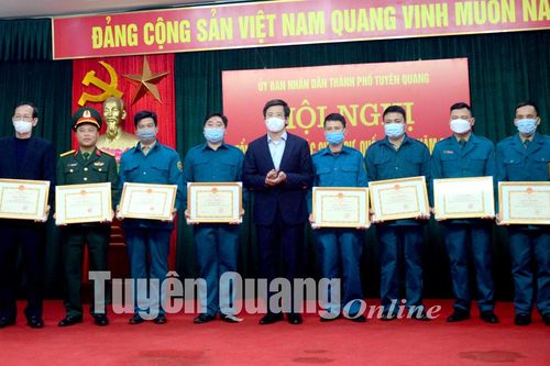 Thành phố Tuyên Quang tổng kết công tác quân sự, quốc phòng năm 2021