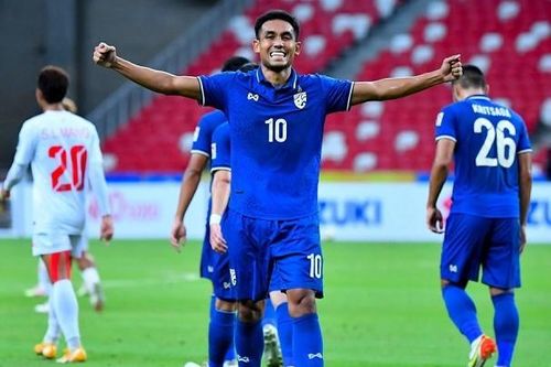 AFF Cup 2020: Thắng đậm Myanmar, tuyển Thái Lan vươn lên dẫn đầu bảng A