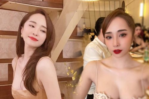 'Cá sấu chúa' Quỳnh Nga khiến bao người xốn mắt khi mặc váy gợi cảm khoe cặp tuyết lê căng đầy