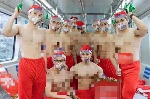 Sẽ xử lý vụ cởi trần quảng cáo trên tàu Cát Linh - Hà Đông