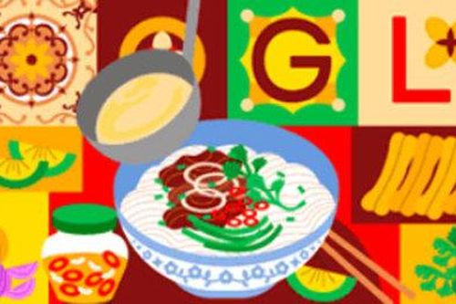 Phở Việt Nam được tôn vinh trên Google Doodle
