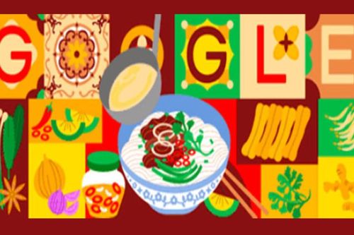 Google tôn vinh món phở đặc trưng của Việt Nam trên trang chủ