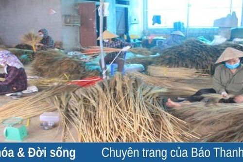 Nghề đan chổi đót ở xã Thọ Bình