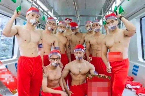 Đơn vị thuê nhóm thanh niên quảng cáo trên tàu Cát Linh – Hà Đông có thể bị phạt tiền đến 60 triệu đồng