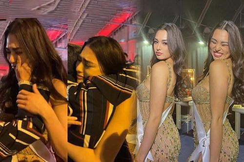 Miss Universe Thái Lan mặc váy xuyên thấu mỏng tang nhưng bức hình khóc sau chung kết mới khiến fan chú ý