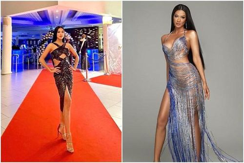 Xả vai Miss Universe, Kim Duyên mặc gợi cảm 'chặt đẹp' hội chị em