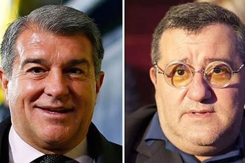 Laporta gặp Raiola để bàn vụ chuyển nhượng Pogba và Haaland