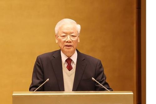 Tổng Bí thư: 'Việt Nam có trường phái ngoại giao cây tre, mềm dẻo nhưng không gió nào quật được'